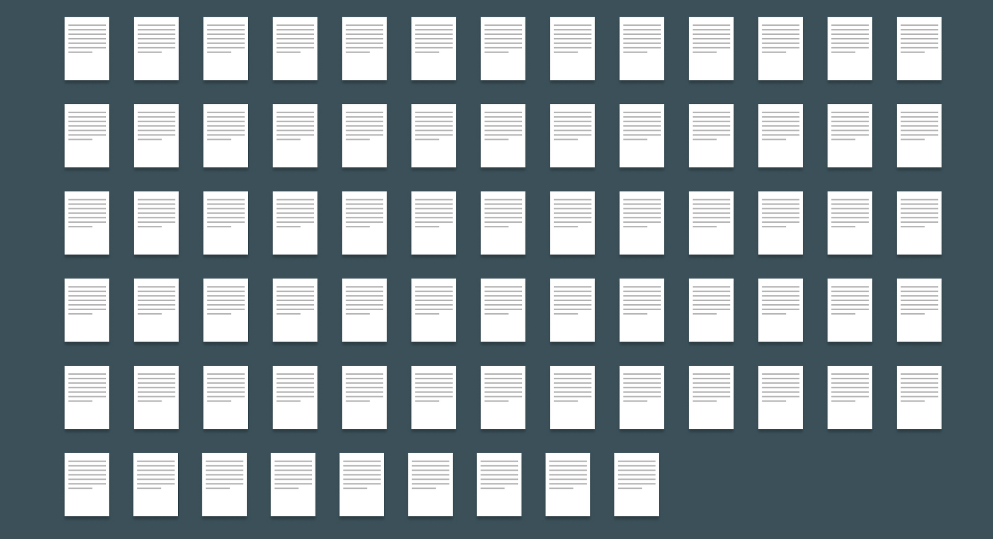An image with many rows of pages.